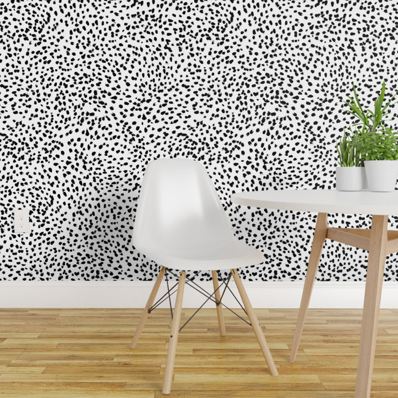 Ebern Designs Bjoern Dalmatian Removable Peel And Stick Wallpaper Roll Wayfair
