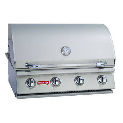 Outlaw 4-Burner Built-In Propane Gas Grill Bull Outdoor Gas Type: Liquid Propane