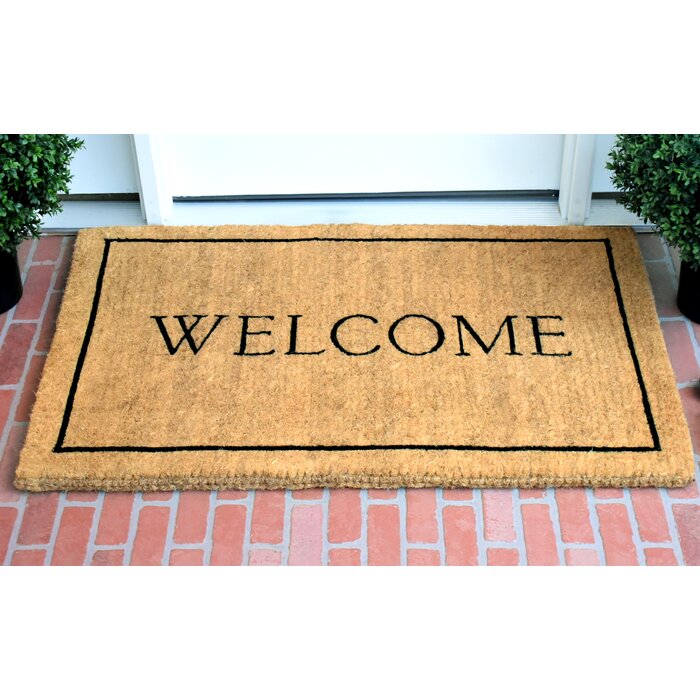 Winston Porter Peyton Welcome Outdoor Door Mat Reviews Wayfair Ca