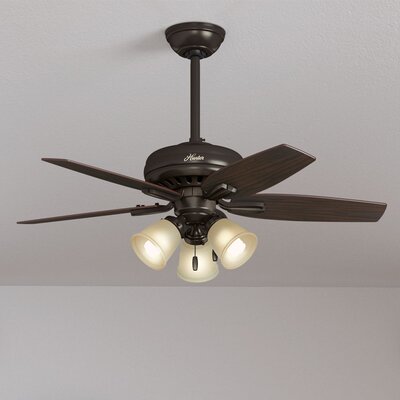 Hunter Fan 42 Inch Newsome 5 Blade Ceiling Fan Light Kit Included