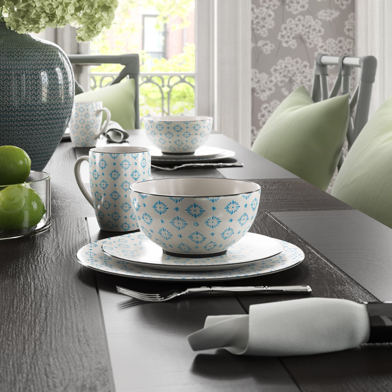 4 piece dinnerware set