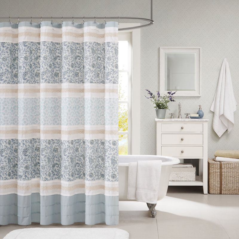 Ophelia Co Hailee Cotton Single Shower Curtain Reviews Wayfair
