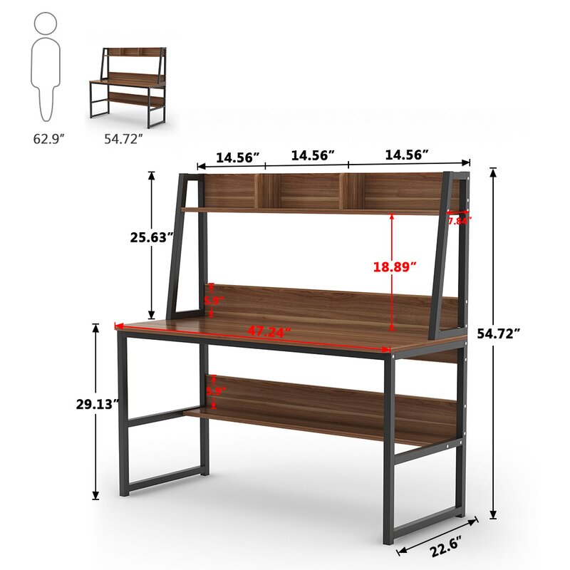 gulledge desk with hutch