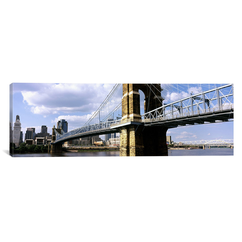 East Urban Home John A Roebling Suspension Bridge Cincinnati Ohio Photographic Print On Canvas Wayfair