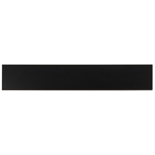 Msi Domino 24 X 4 Porcelain Bullnose Tile Trim In Black Wayfair
