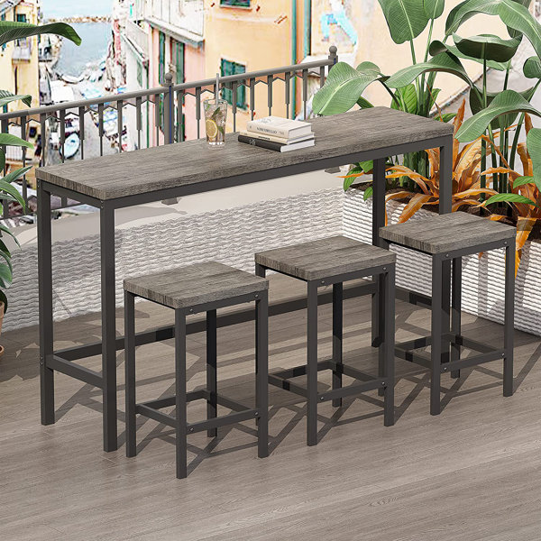 17 Stories 3 - Person Counter Height Dining Set | Wayfair