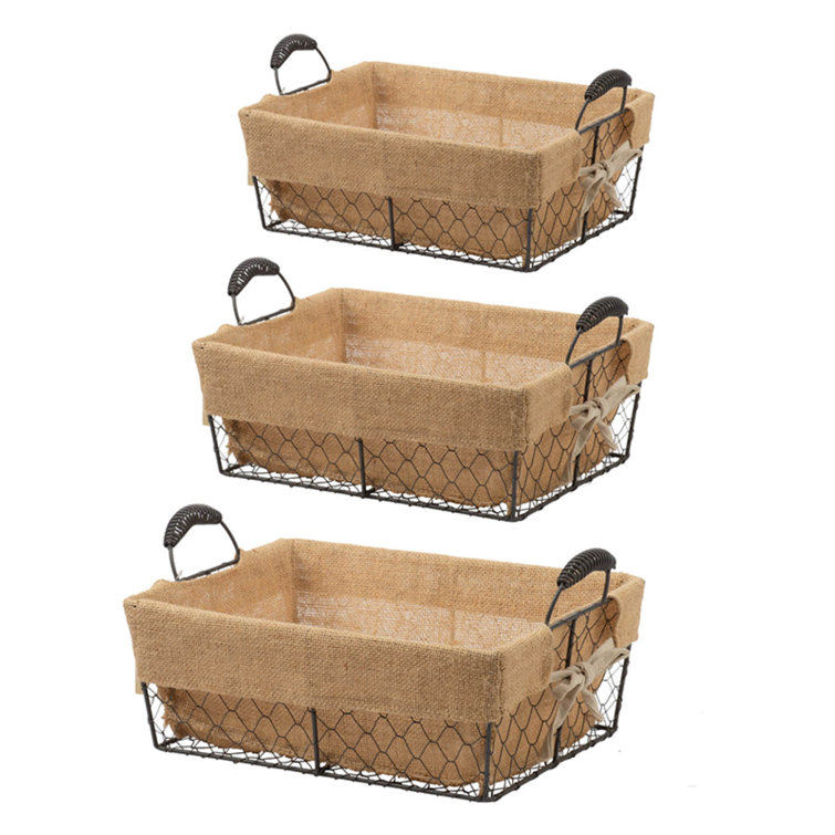 Burlap Basket Set & Reviews Birch Lane