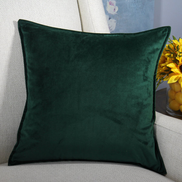 Teal Throw Pillow Case Vintage Floral Elements Square Cushion Cover 20 Inches