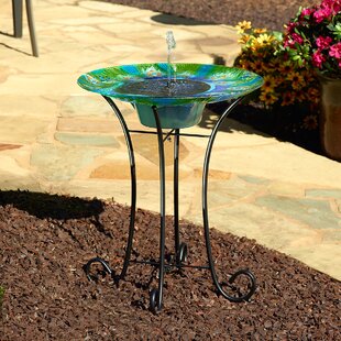Details about   29" Outdoor Garden Yard Metal Stand Stake Solar LED Light Glass Turtle Bird Bath 