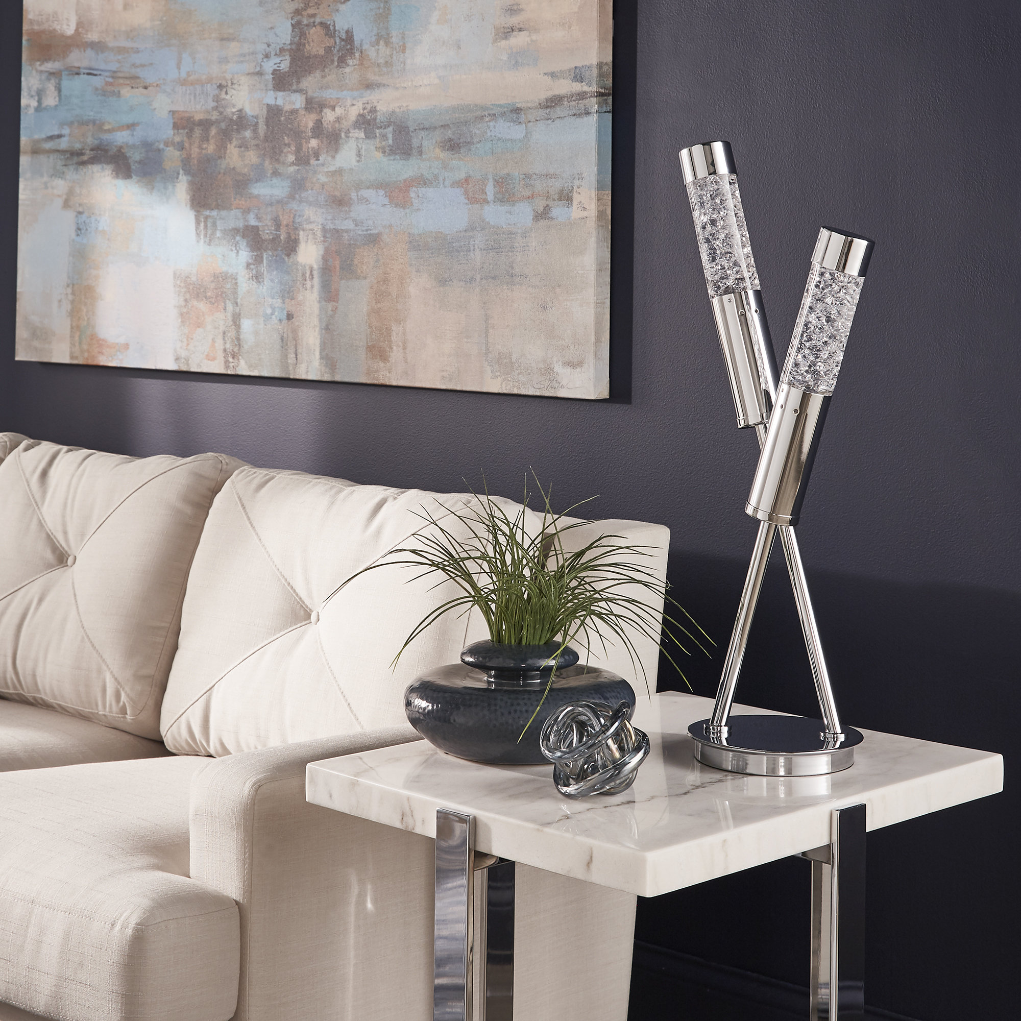 water dancing table lamp