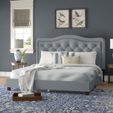 King Curved Platform Bed Wayfair