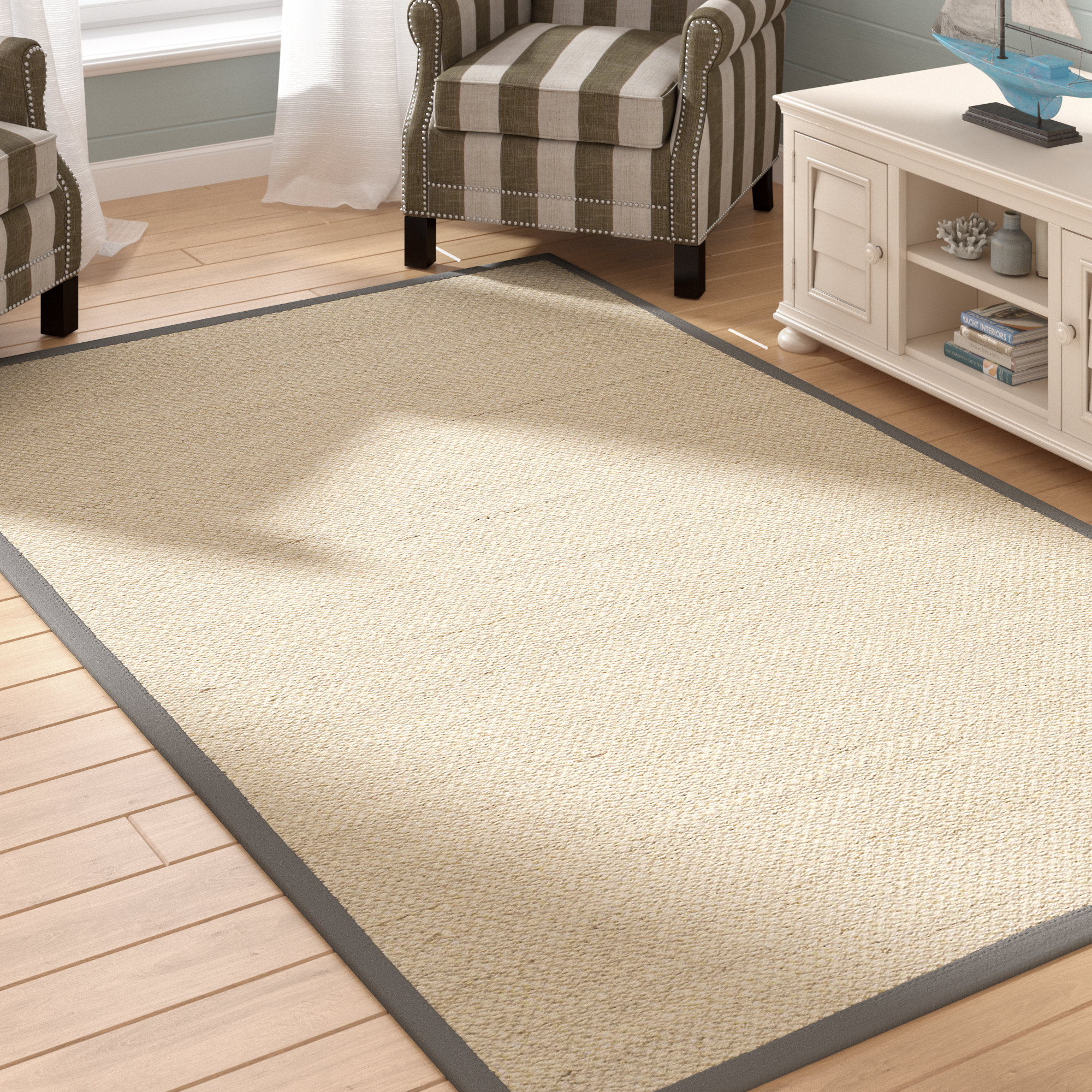 Andover Mills Jeremy Sisal Marble Dark Gray Area Rug Reviews Wayfair