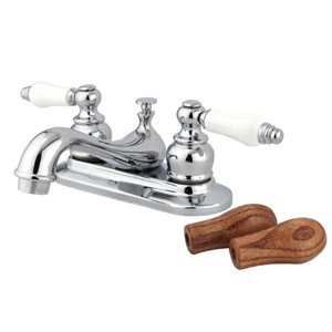 Elizabeth Centerset Double Handle Bathroom Faucet with Drain Assembly