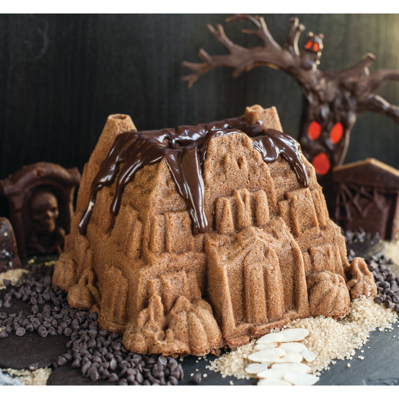 Nordic Ware Non Stick Novelty Haunted Manor Bundt Cake Pan