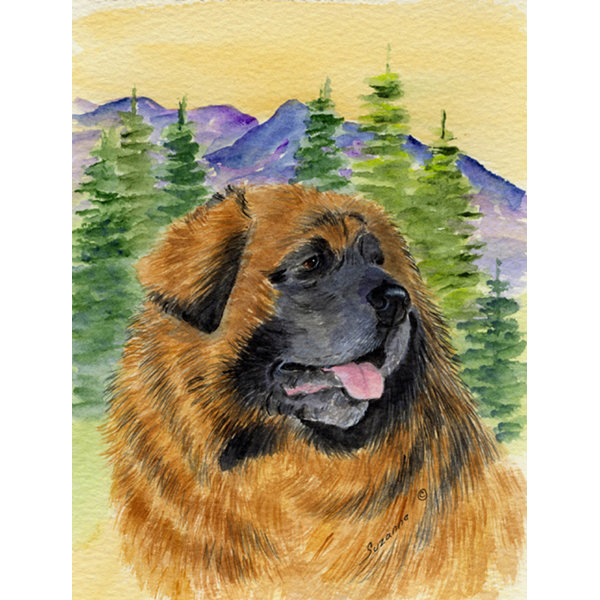 Caroline S Treasures Leonberger 2 Sided Polyester 3 4 H X 2 4 W House Flag Wayfair