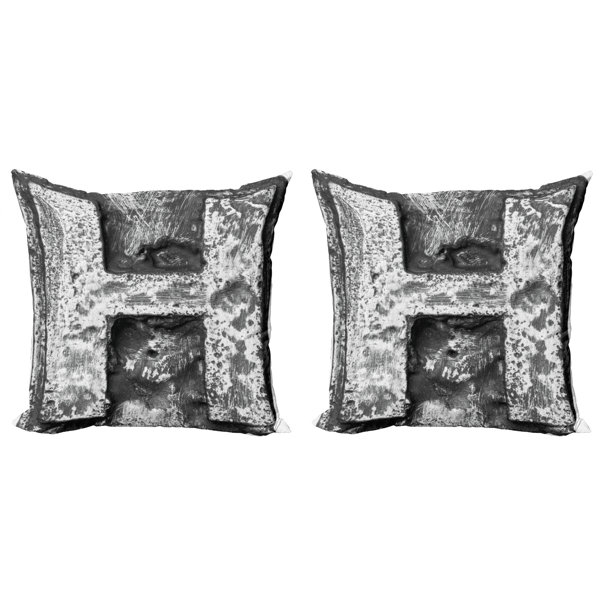 letter h pillow