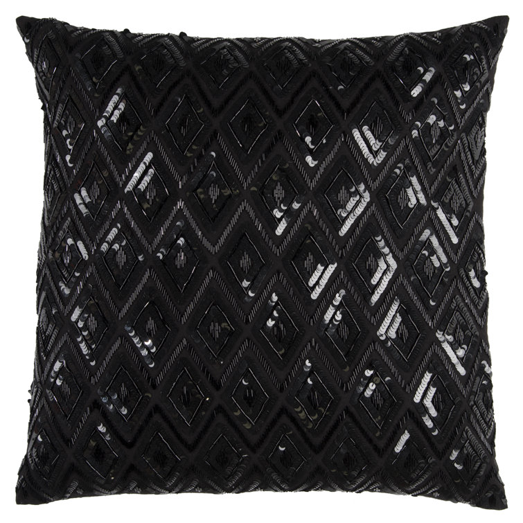big black throw pillows