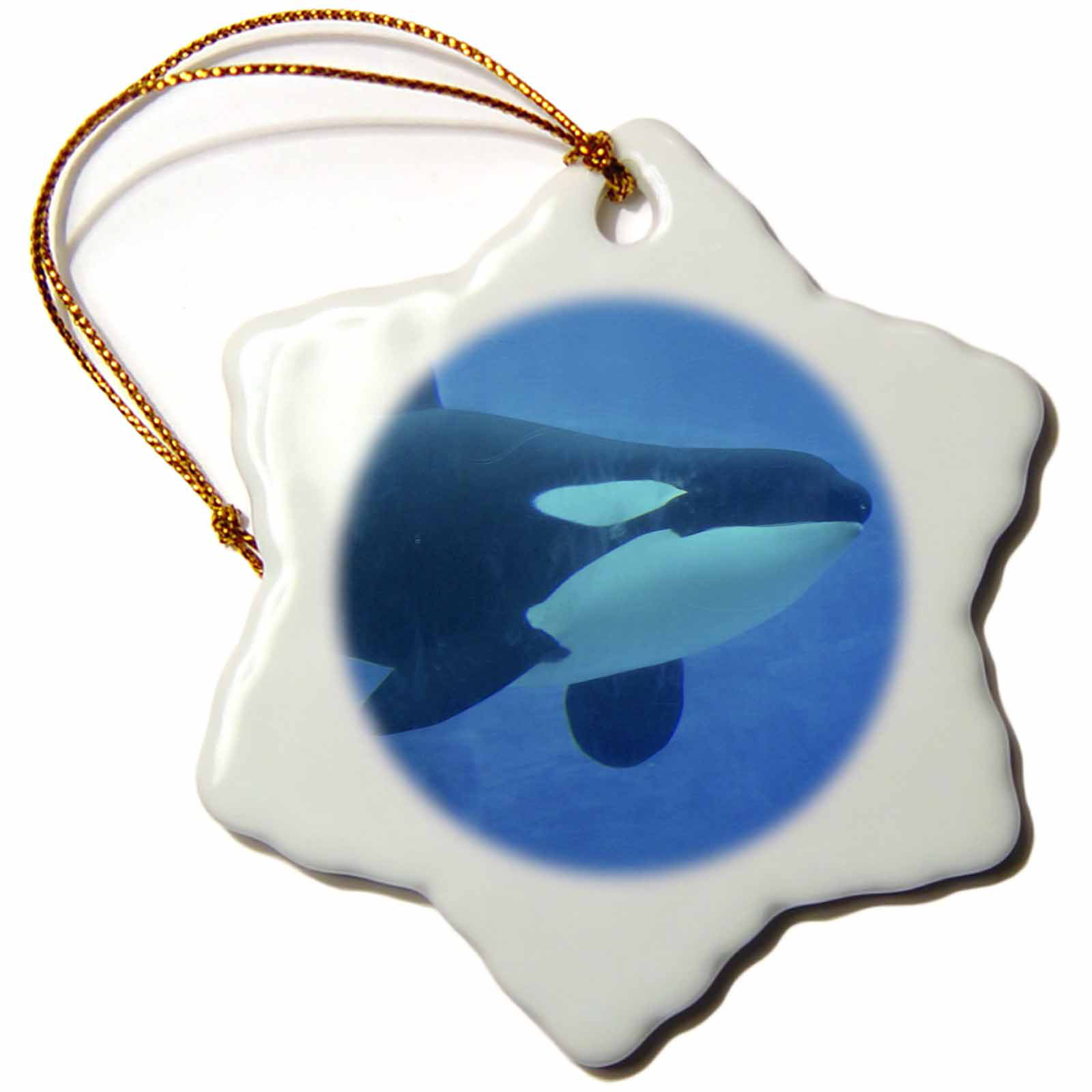 The Holiday Aisle Orca Killer Whale Underwater Snowflake Holiday Shaped Ornament Wayfair