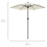 Patio Umbrella White Pole Wayfair