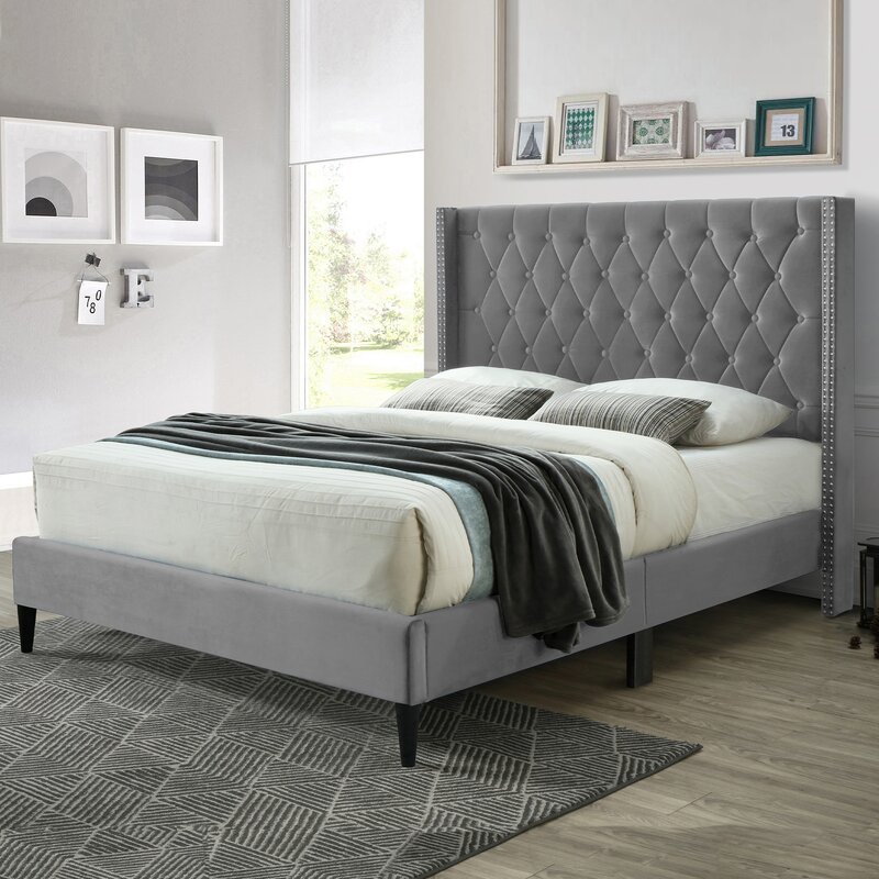 Rosdorf Park Christyann Upholstered Bed & Reviews | Wayfair