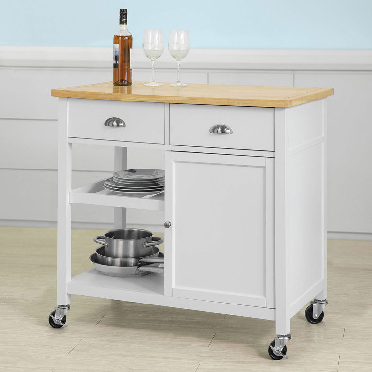 Brambly Cottage Kensington Kitchen Cart Reviews Wayfair Co Uk