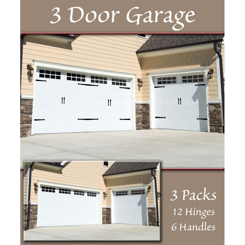 Symple Stuff Voyles 6 Piece Decorative Garage Door Hinge Set