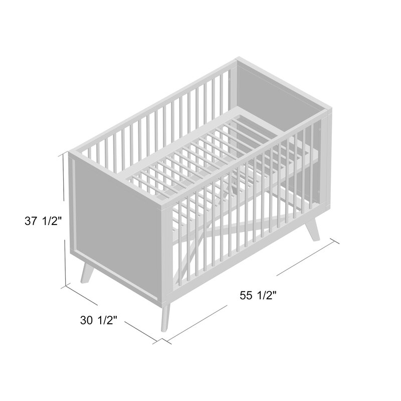 mistana torrey retro crib