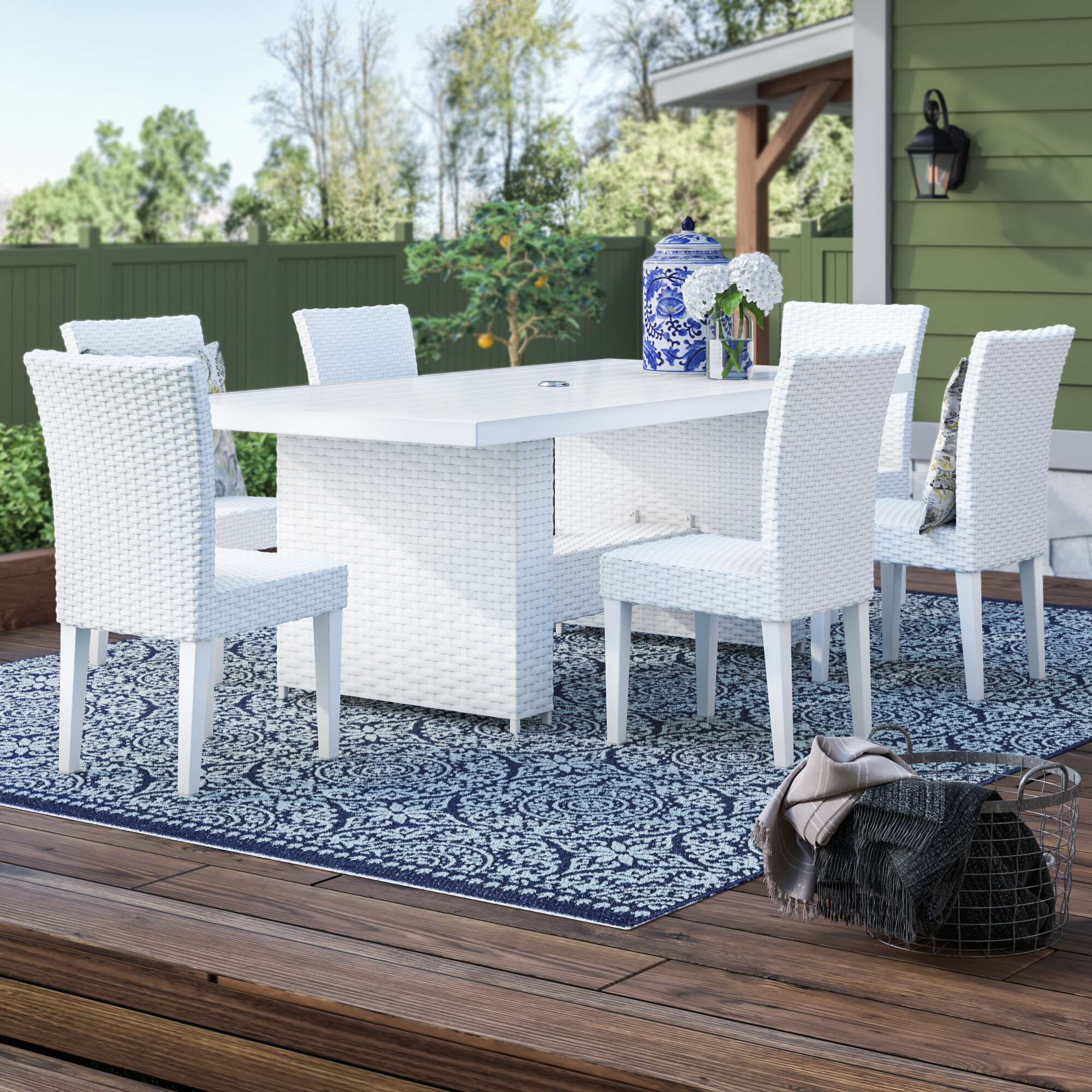 Sol 72 Outdoor Menifee 7 Piece Dining Set Wayfair