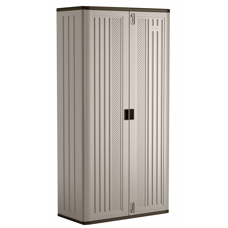 Suncast 80 H X 40 W X 20 D Platinum Metallic Mega Tall Storage