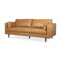single cushion leather sofa