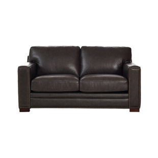 Go to store & view more images Trent Austin Design Neil Leather Loveseat