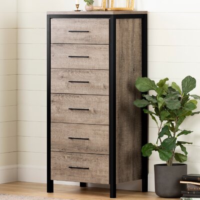 Munich 6 Drawer Narrow Chest South Shore
