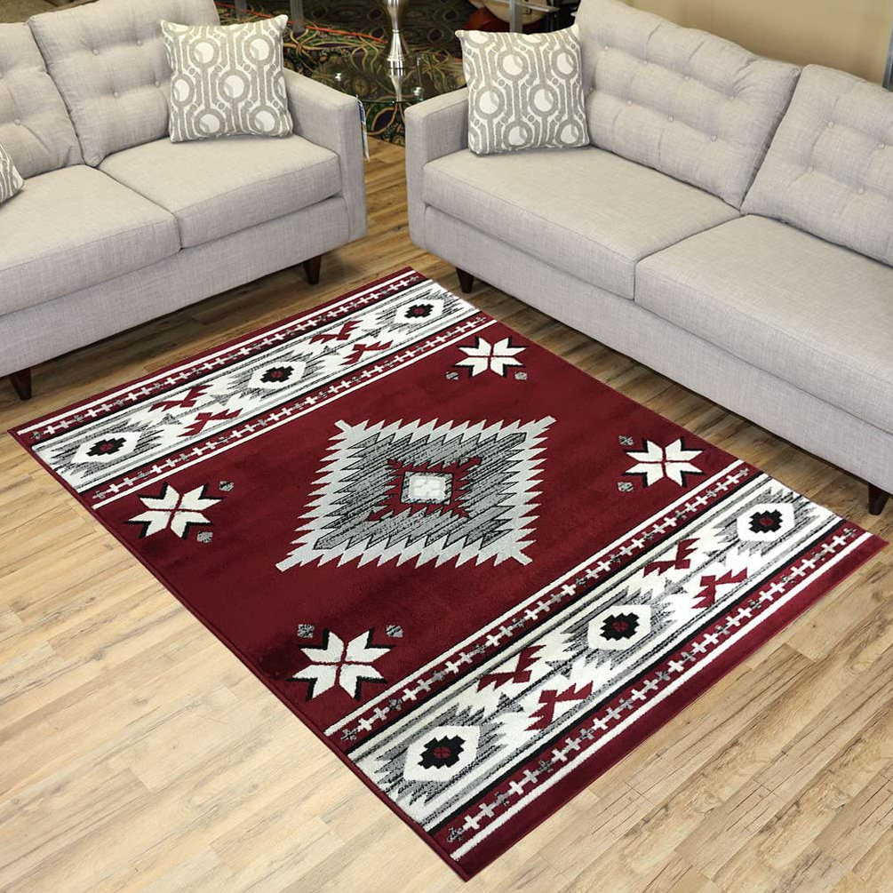 Millwood Pines Henegar Southwestern Red Area Rug Wayfair