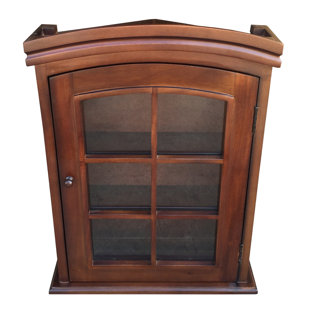 Wall Mounted Display Cabinets You Ll Love Wayfair Arthers Treasure Wall Mounted Curio Cabinet