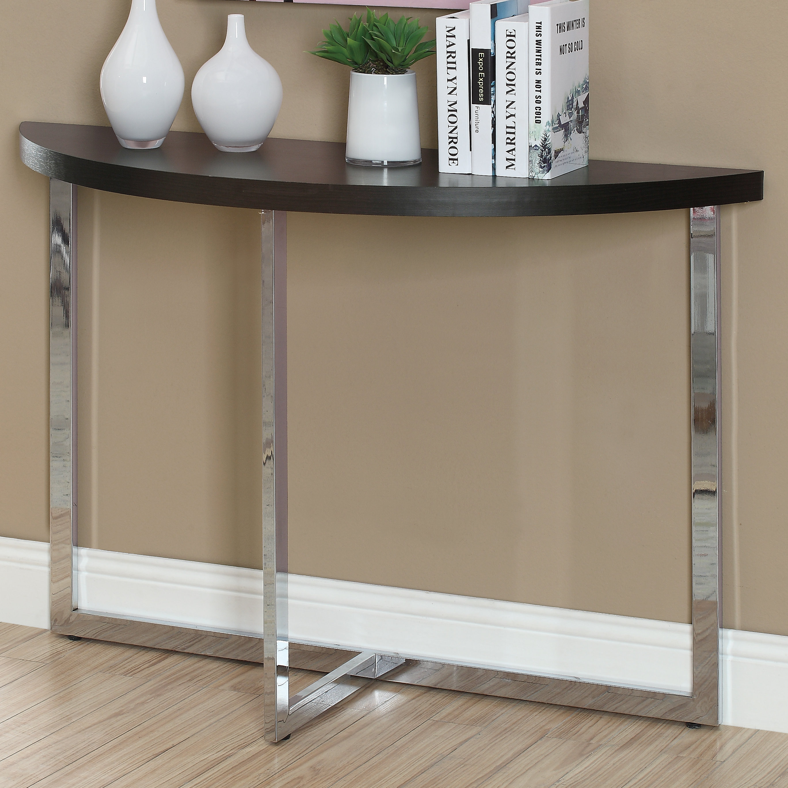 Monarch Specialties Inc Half Moon Console Table Wayfair