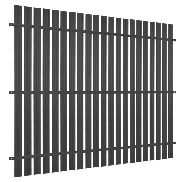 Clearambient 180 Cm X 180 Cm Gartenzaun Aus Metall Wayfair De