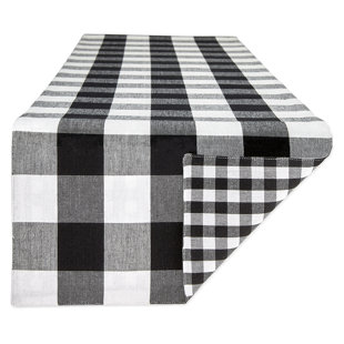 SoarDream Buffalo Plaid Table Runner 2 Packs 13x108 Inch Red and Black Checkered Cotton Runner for Christmas Gatherings Indoor Party Decorations SoarDream Buffalo Plaid Table Runner 2 Packs 13x108 Inch Red and Black Checkered Cotton Runner for Christmas Gatherings Indoor Party Decorations