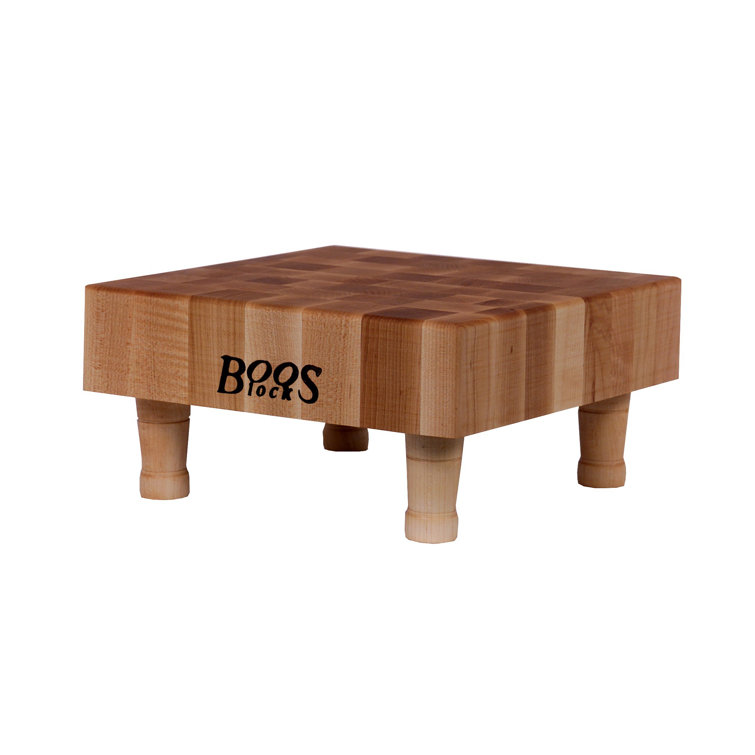 John Boos Boosblock 3 Thick Butcher Block Cutting Board With Legs Wayfair