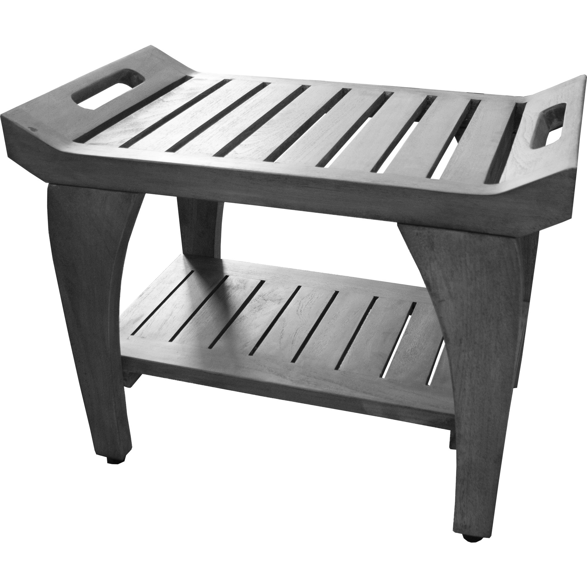 CoastalVogue 24'' W Teak Shower Bench & Reviews Wayfair