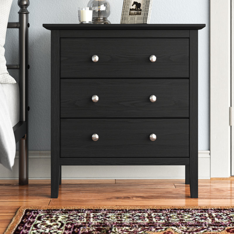Andover Mills™ Kissell 3 Drawer Solid Wood Bachelor's