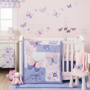 Butterfly Meadow 3 Piece Crib Bedding Set