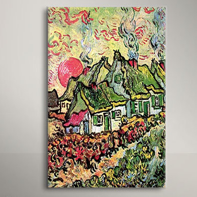 Vault W Artwork Cottages Reminiscent Of North By Vincent Van Gogh Painting Print On Canvas Reviews Wayfair