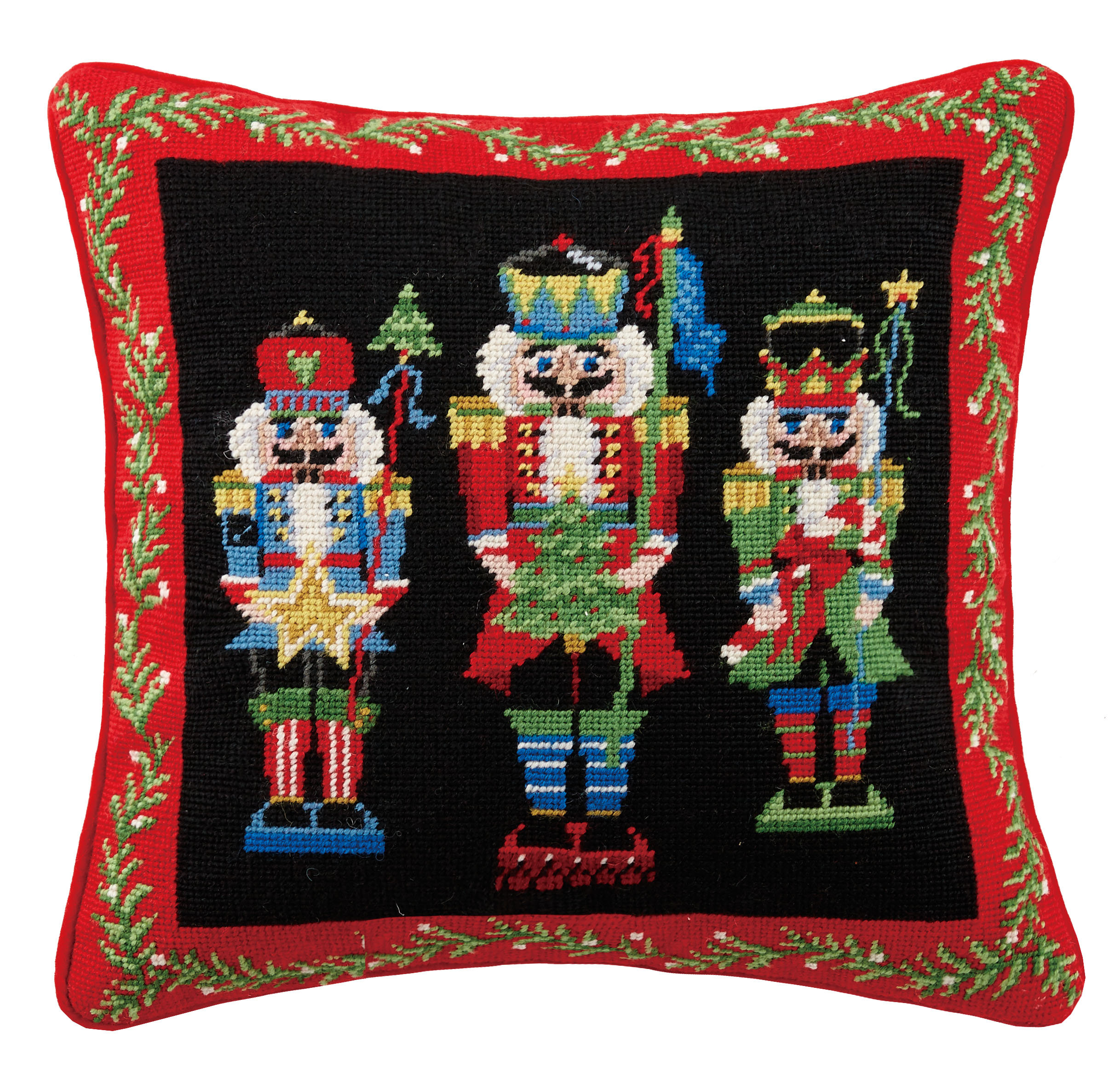 The Holiday Aisle Berkeley Nutcracker Pageantry Needlepoint Throw