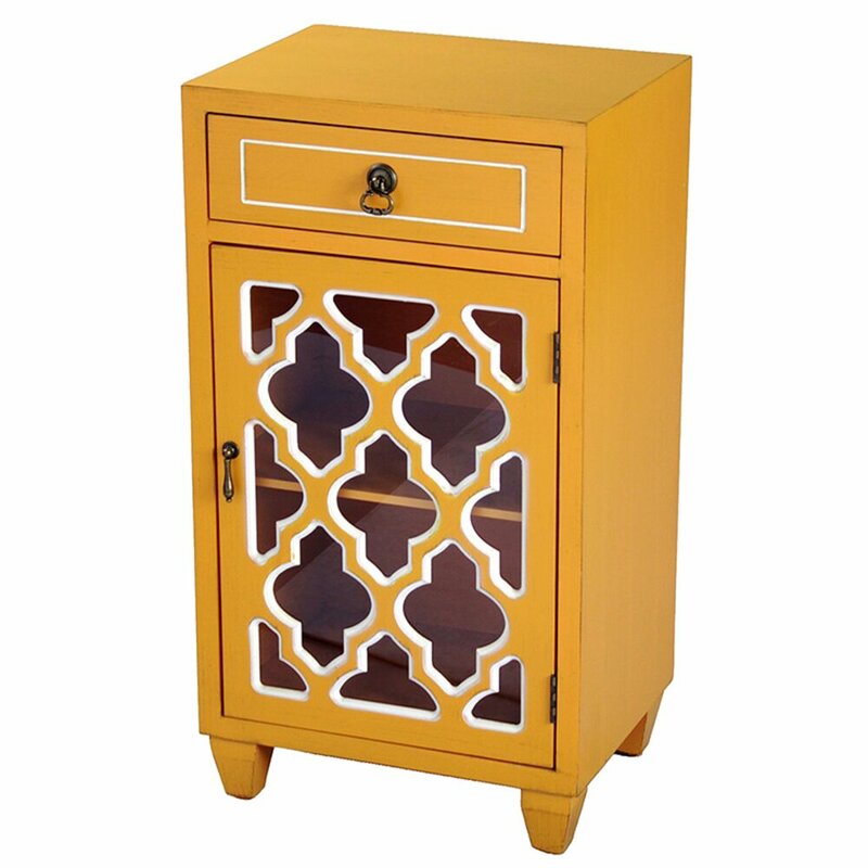 Fairhills 1 Drawer Accent Cabinet Reviews Birch Lane