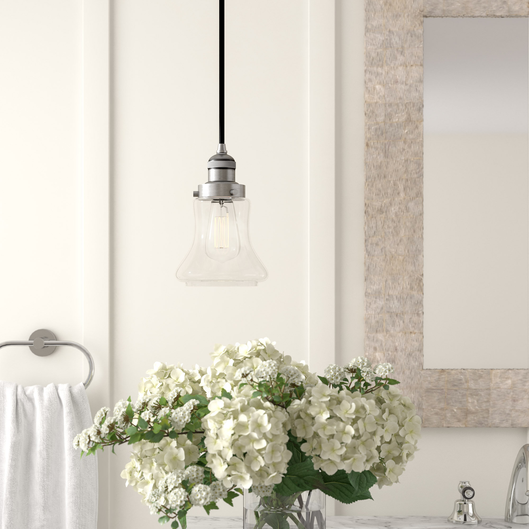 Beachcrest Home Nardone 1 Light Single Bell Pendant Wayfair