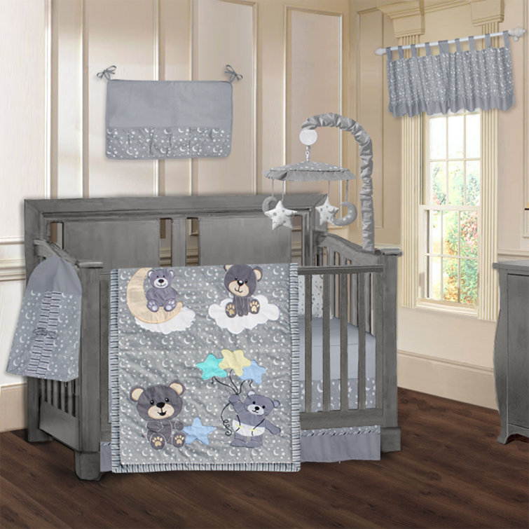 teddy bear cot bedding