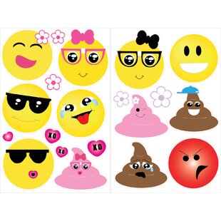 Emoji Wall Stickers Wayfair