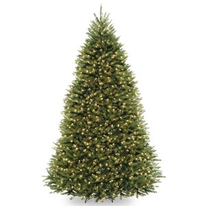 Fir 9' Hinged Tree with 900 Clear Lights
