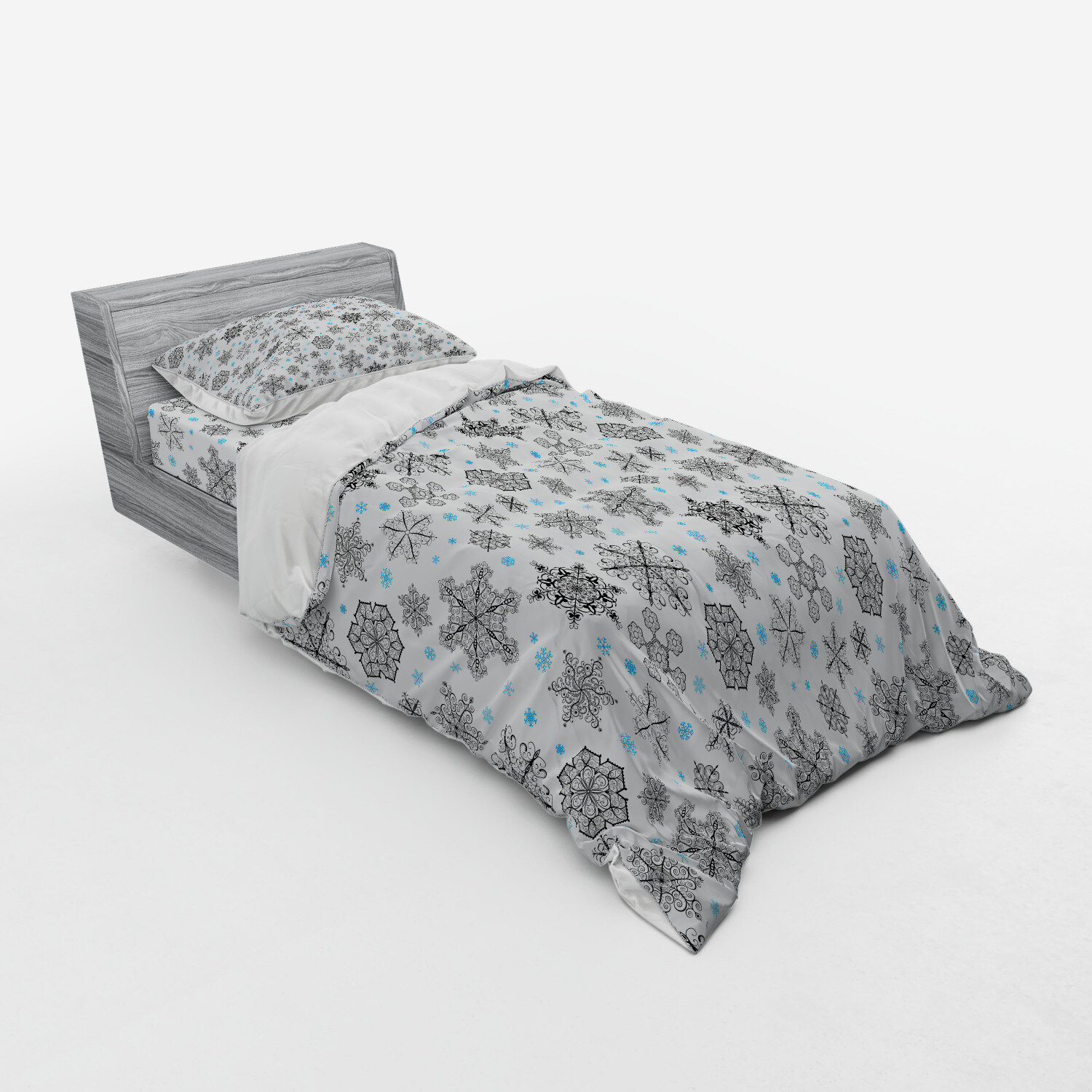 East Urban Home Snowflake Duvet Cover Set Wayfair