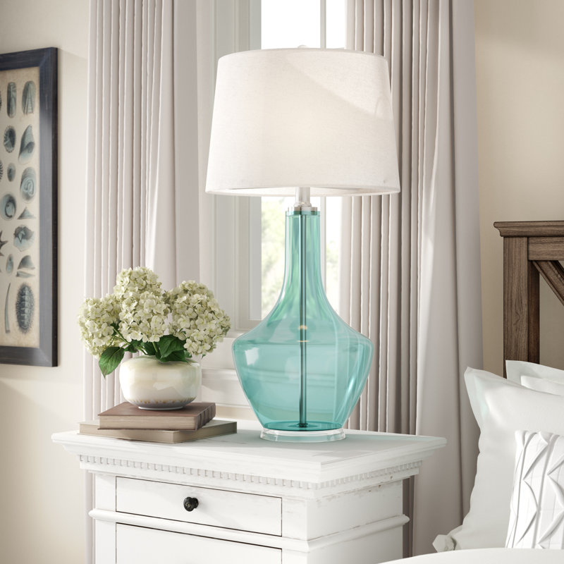 wayfair glass table lamps